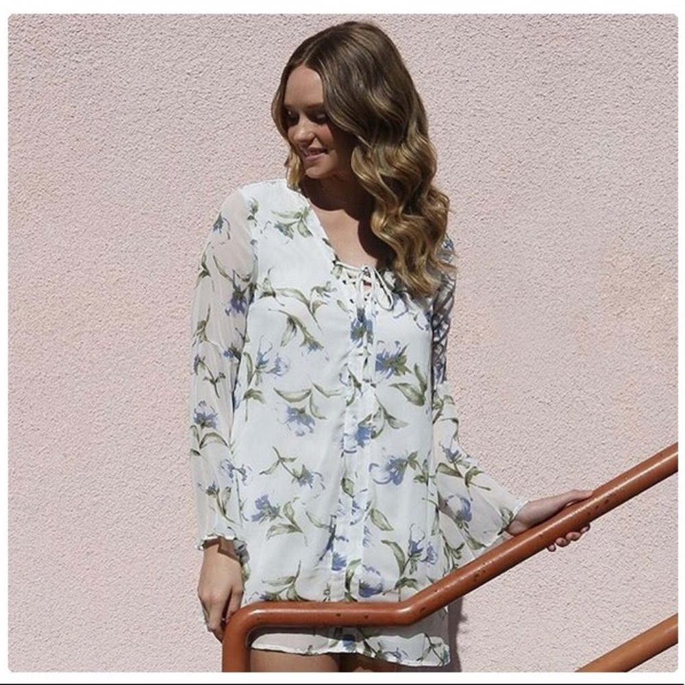 Kylie Blue Florals Tunic - Picture 7 of 7